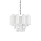 Aurora Chandelier Blanc Tubes Superposés - Neutralighting