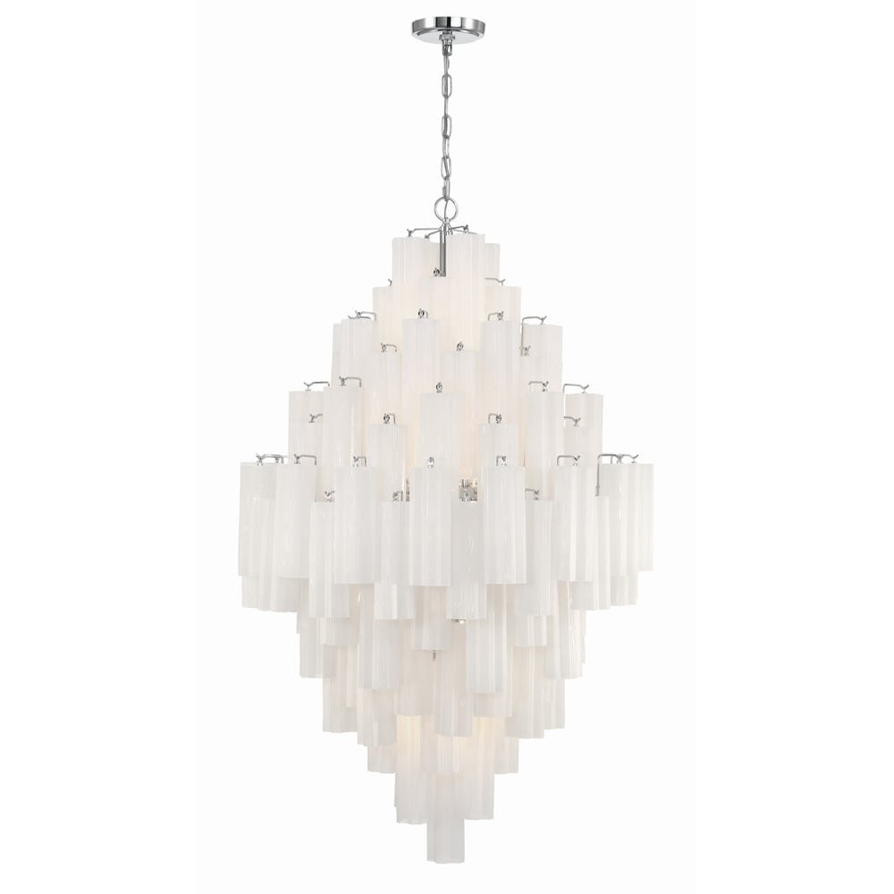 Aurora Chandelier en Tube de Verre Superposé Ambrer - Neutralighting