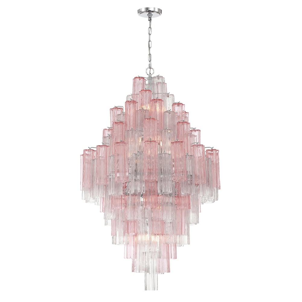 Aurora Chandelier en Tube de Verre Superposé Ambrer - Neutralighting