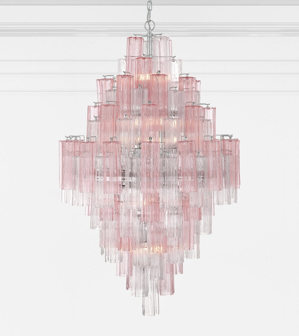 Aurora Chandelier en Tube de Verre Superposé Ambrer - Neutralighting