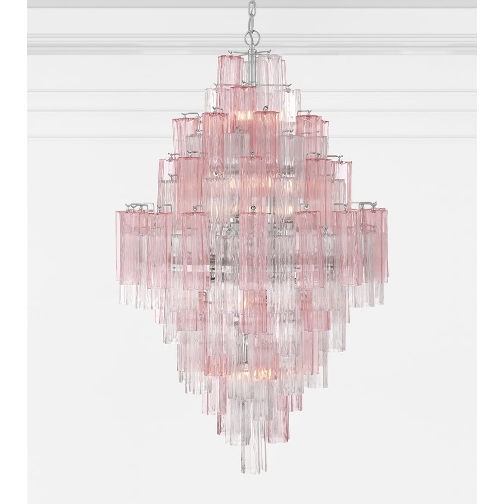 Aurora Chandelier en Tube de Verre Superposé Ambrer - Neutralighting