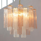 Aurora Lustre Verre Tube Superposé Luxe - Neutralighting