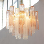 Aurora Lustre Verre Tube Superposé Luxe - Neutralighting