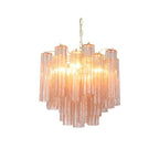 Aurora Lustre Verre Tube Superposé Luxe - Neutralighting