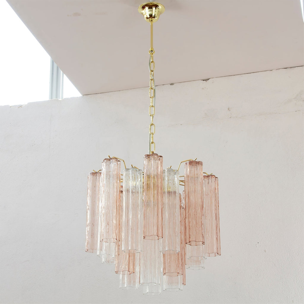 Aurora Lustre Verre Tube Superposé Luxe - Neutralighting