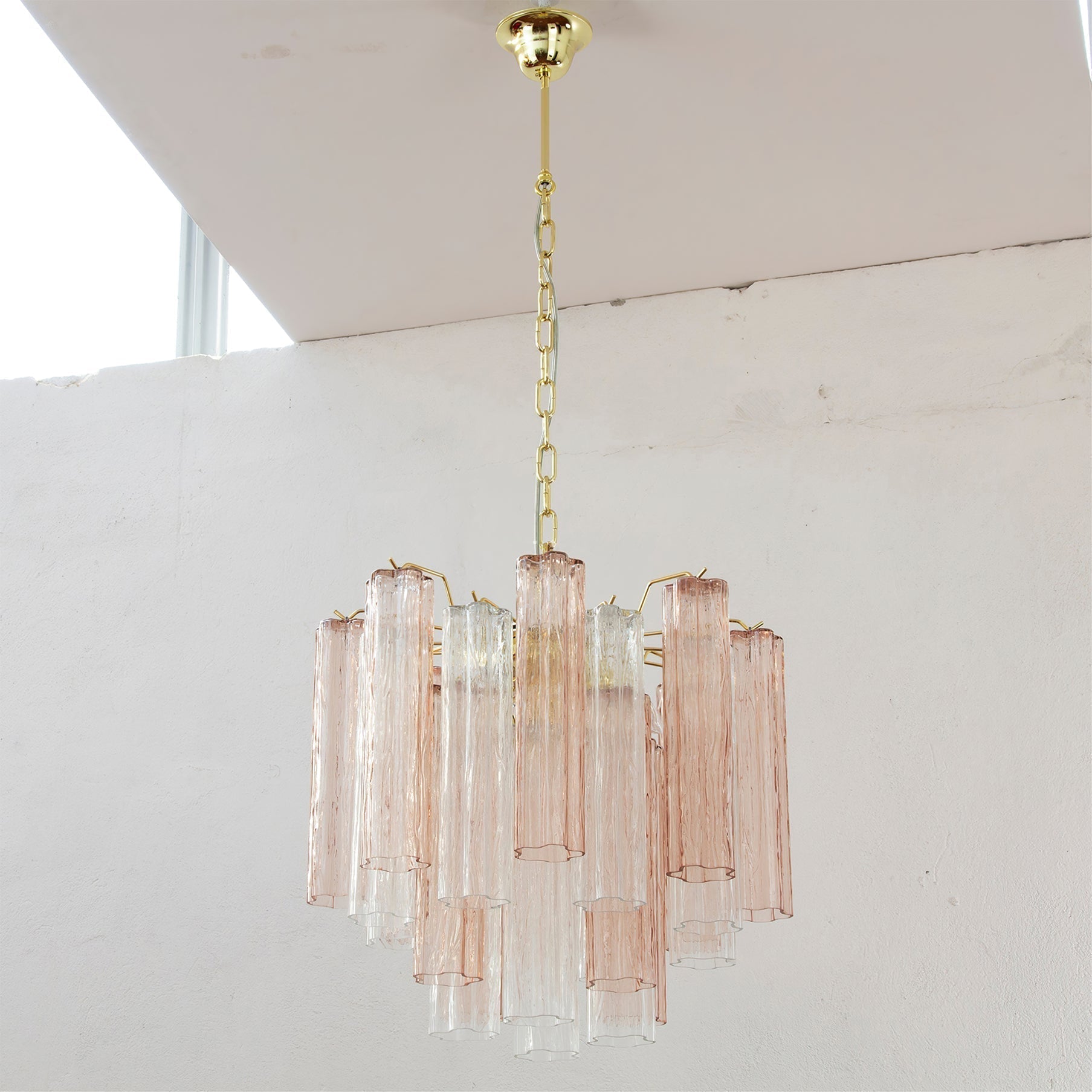 Aurora Lustre Verre Tube Superposé Luxe - Neutralighting