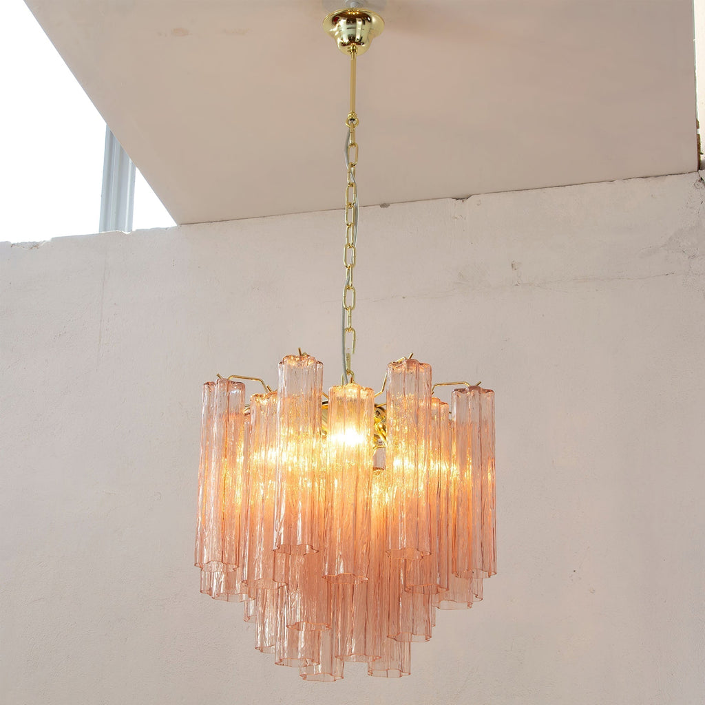 Aurora Lustre Verre Tube Superposé Luxe - Neutralighting
