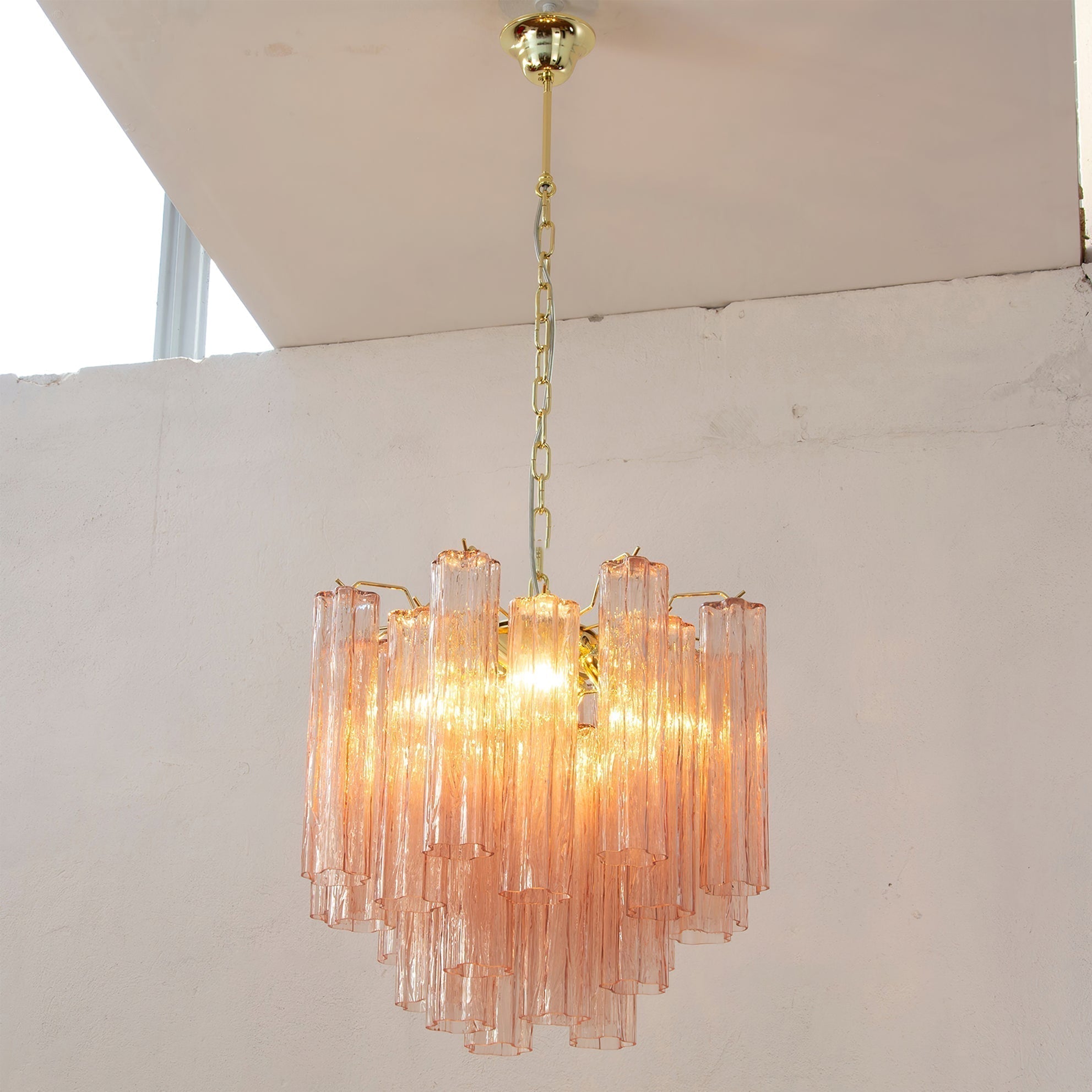 Aurora Lustre Verre Tube Superposé Luxe - Neutralighting
