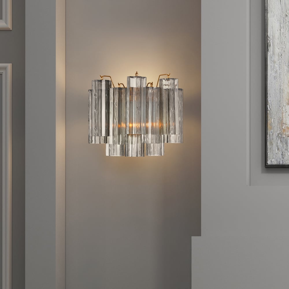 Aurora Applique Murale Moderne en Verre Ambre - Neutralighting
