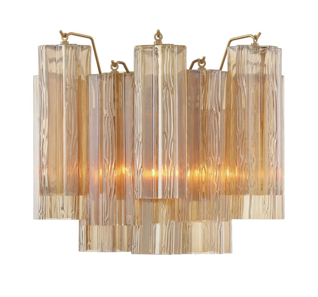 Aurora Applique Murale Moderne en Verre Ambre - Neutralighting
