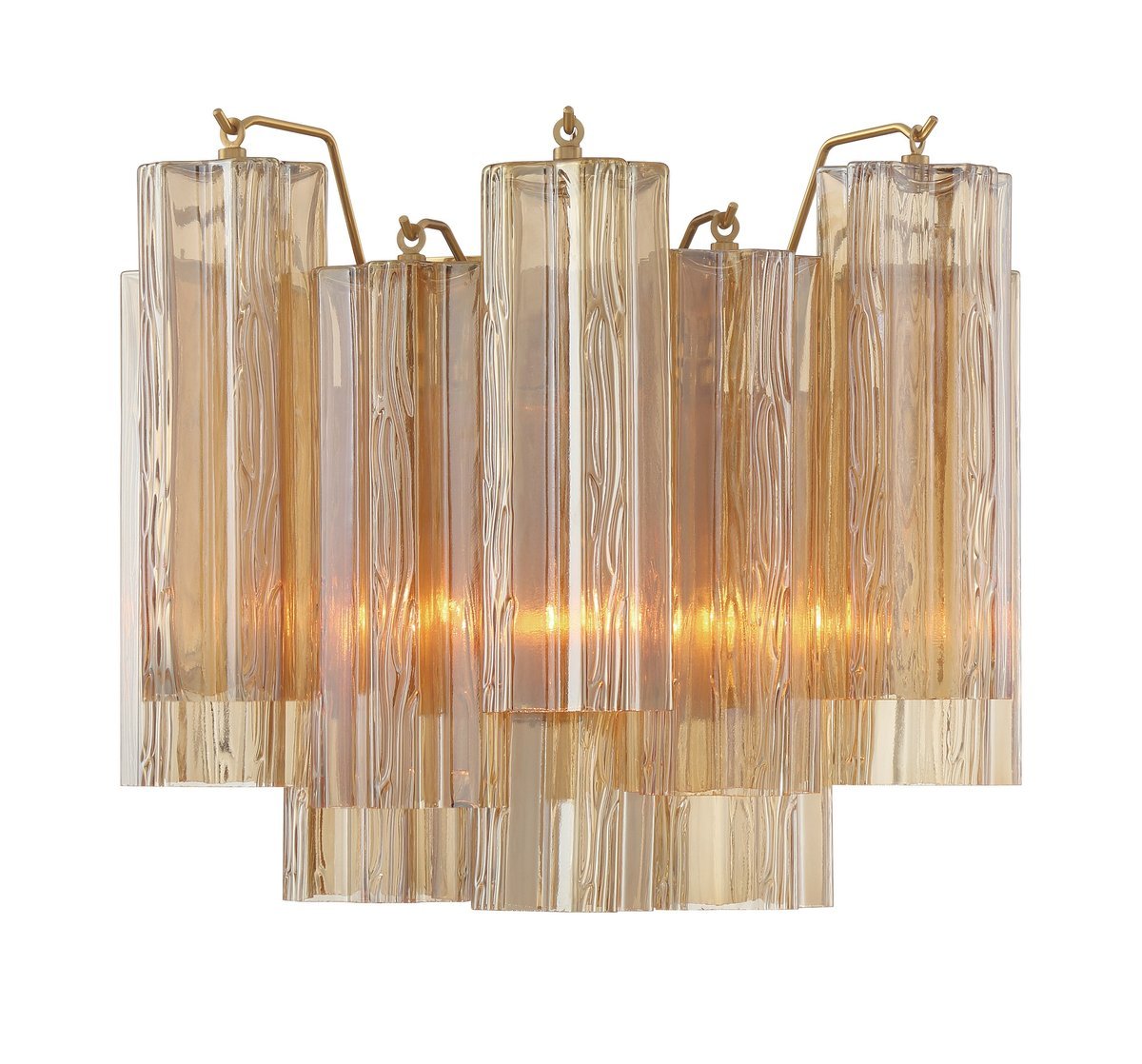 Aurora Applique Murale Moderne en Verre Ambre - Neutralighting