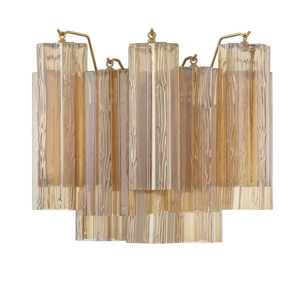 Aurora Applique Murale Moderne en Verre Ambre - Neutralighting