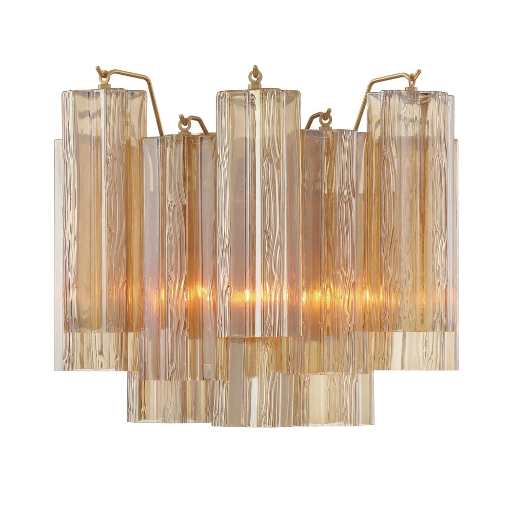 Aurora Applique Murale Moderne en Verre Ambre - Neutralighting