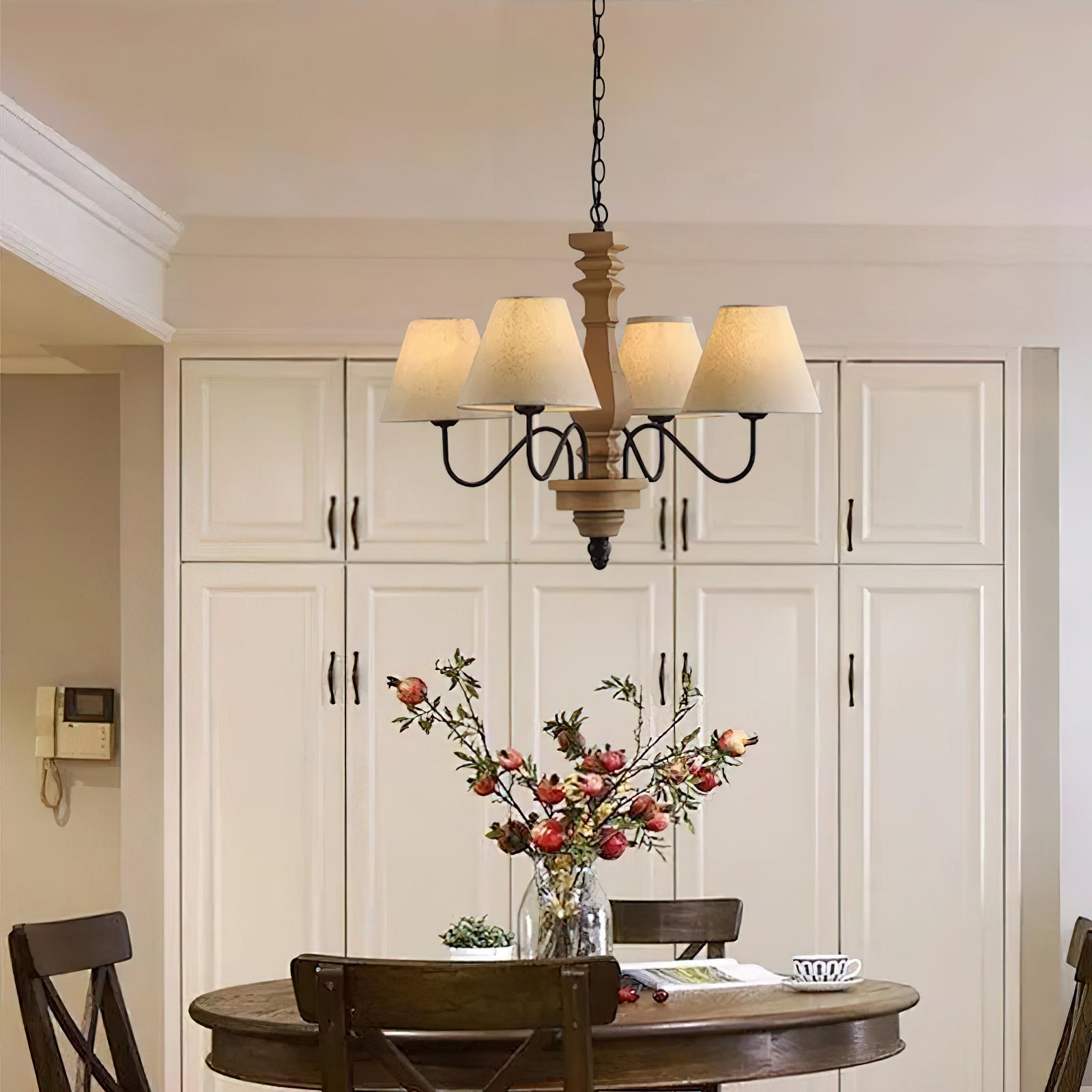 Adela Lustre Bois Traditionnel Luxe - Neutralighting