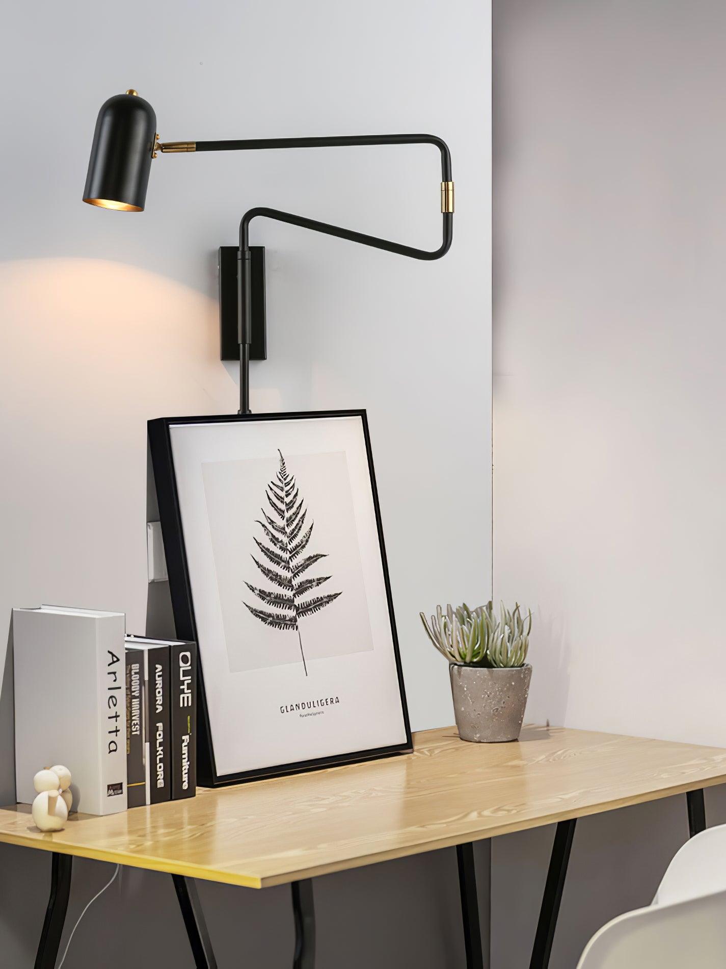 Ivar Adjustable Arm Plug In Wall Lamp - Neutralighting