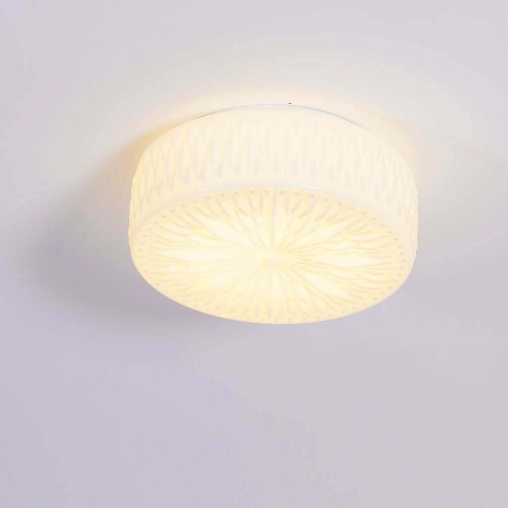 Solara Plafonnier en Verre à Abat-jour Moderne Lune - Neutralighting
