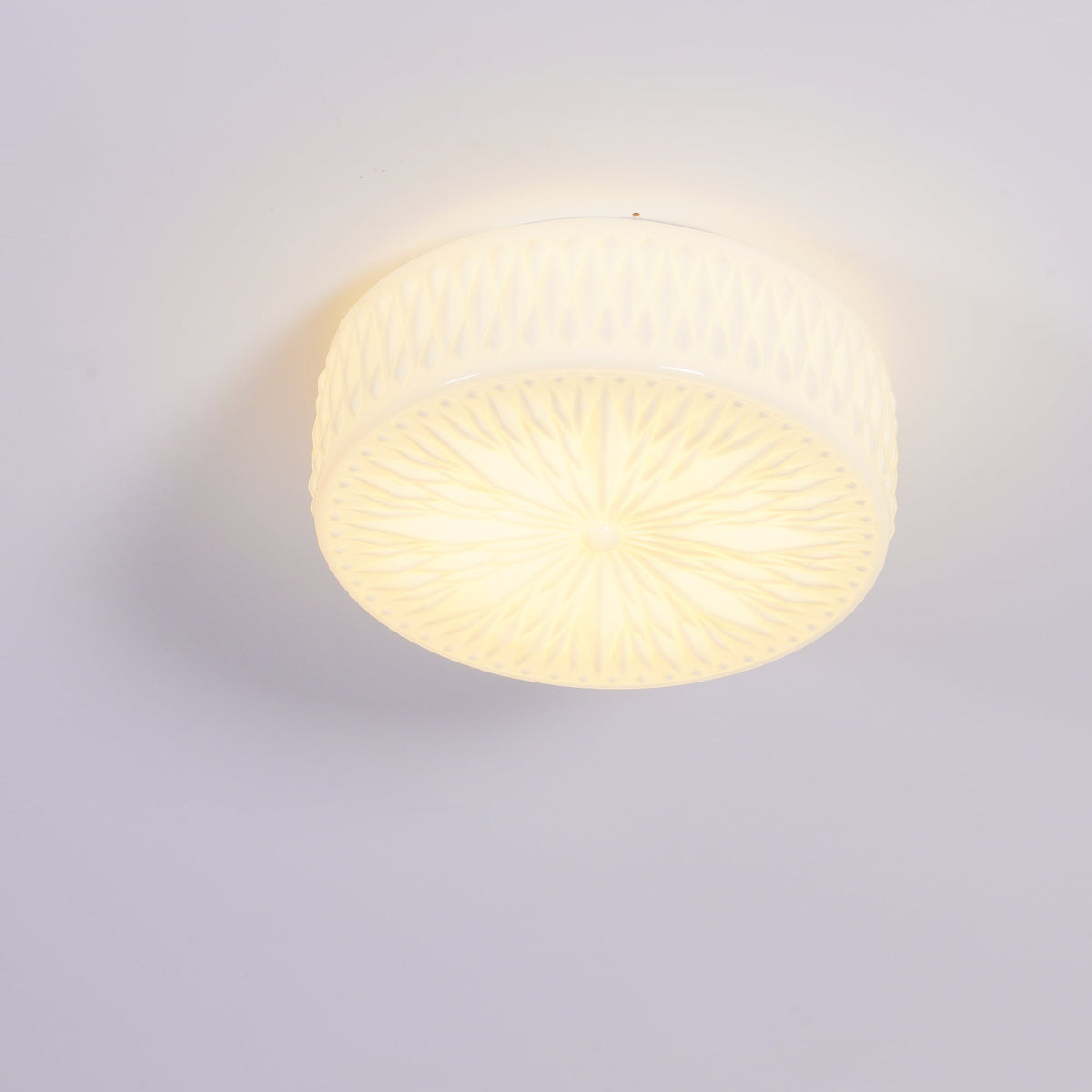 Solara Plafonnier en Verre à Abat-jour Moderne Lune - Neutralighting