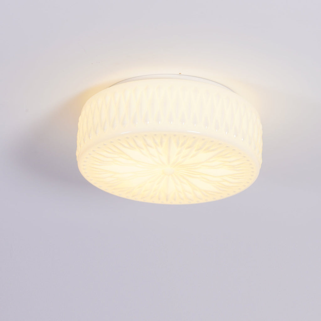 Solara Plafonnier en Verre à Abat-jour Moderne Lune - Neutralighting