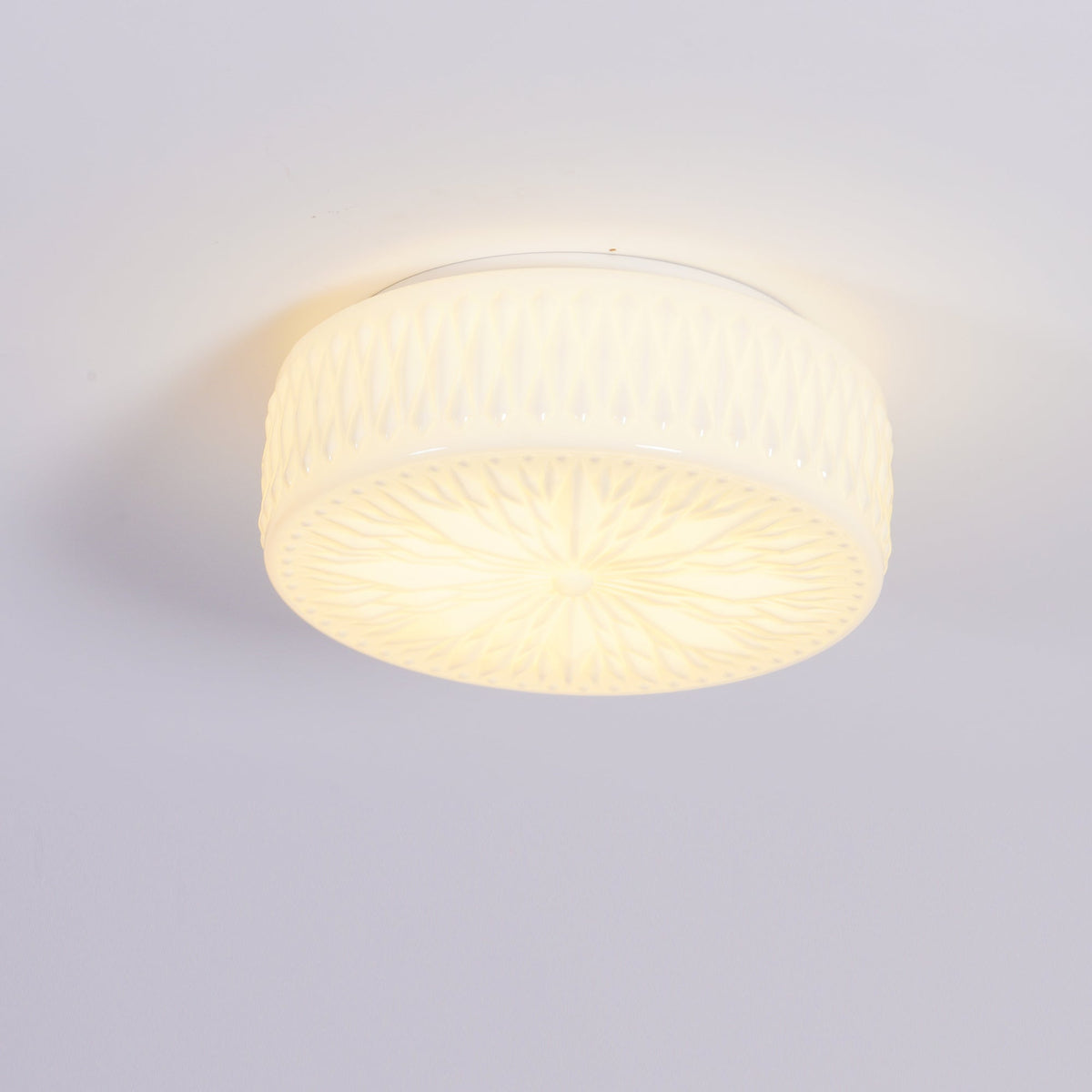 Solara Plafonnier en Verre à Abat-jour Moderne Lune - Neutralighting