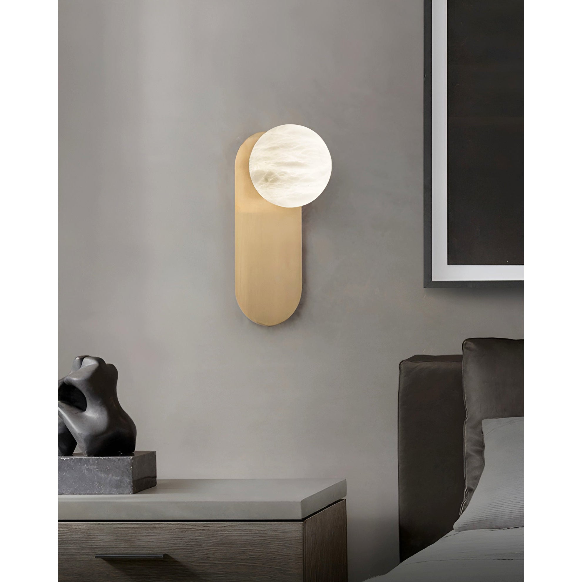 Adrion Applique Murale Métal Albâtre Moderne - Neutralighting