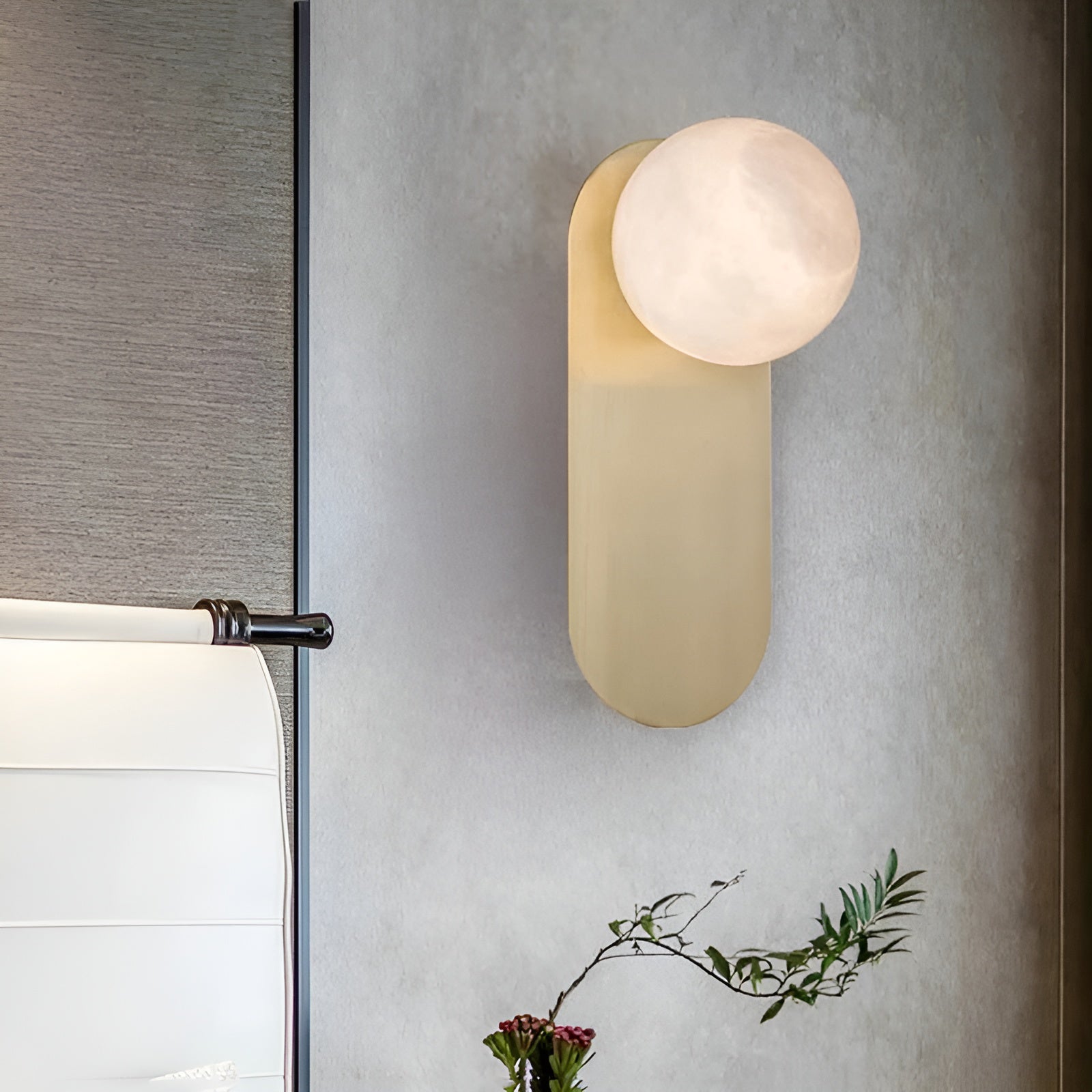 Adrion Applique Murale Métal Albâtre Moderne - Neutralighting