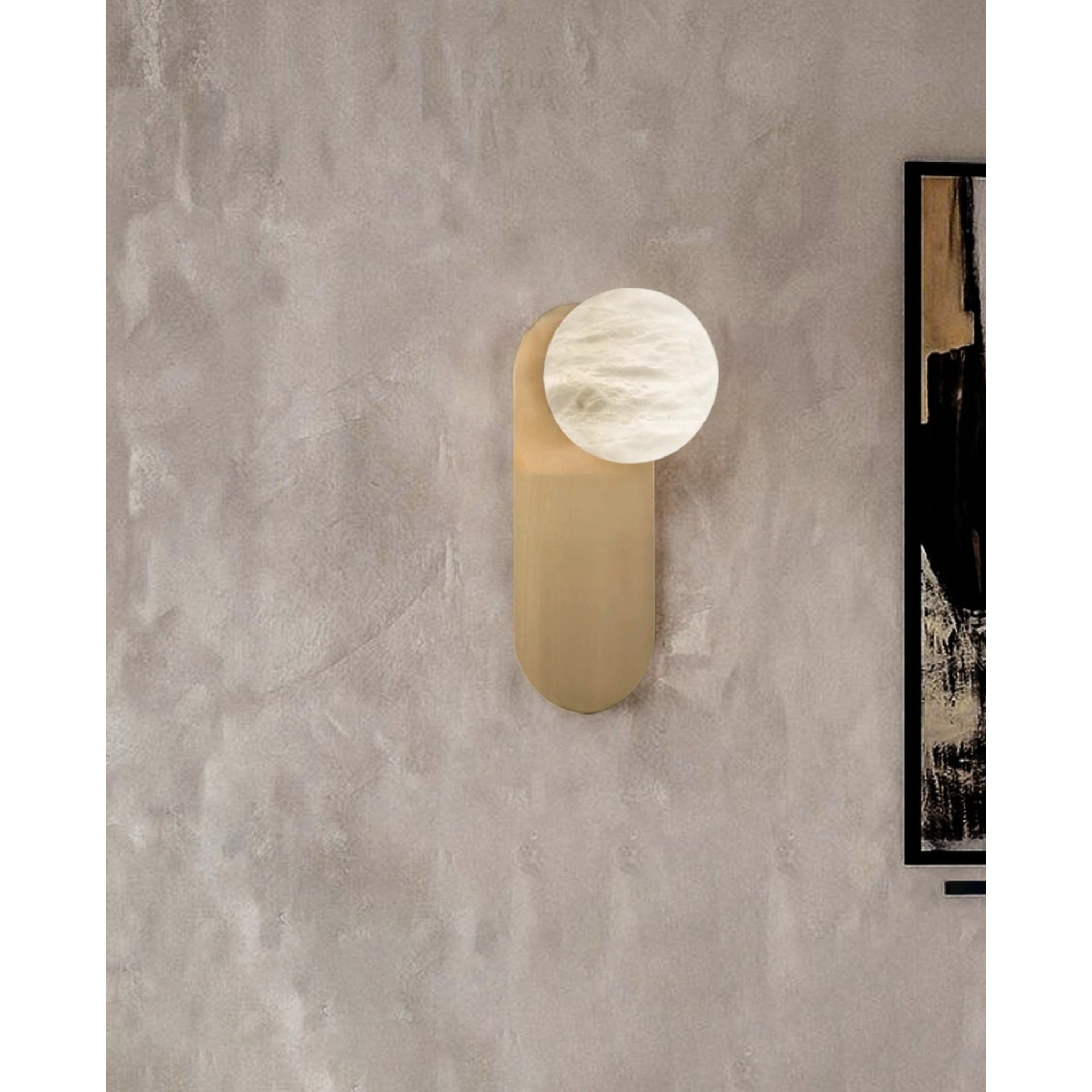 Adrion Applique Murale Métal Albâtre Moderne - Neutralighting