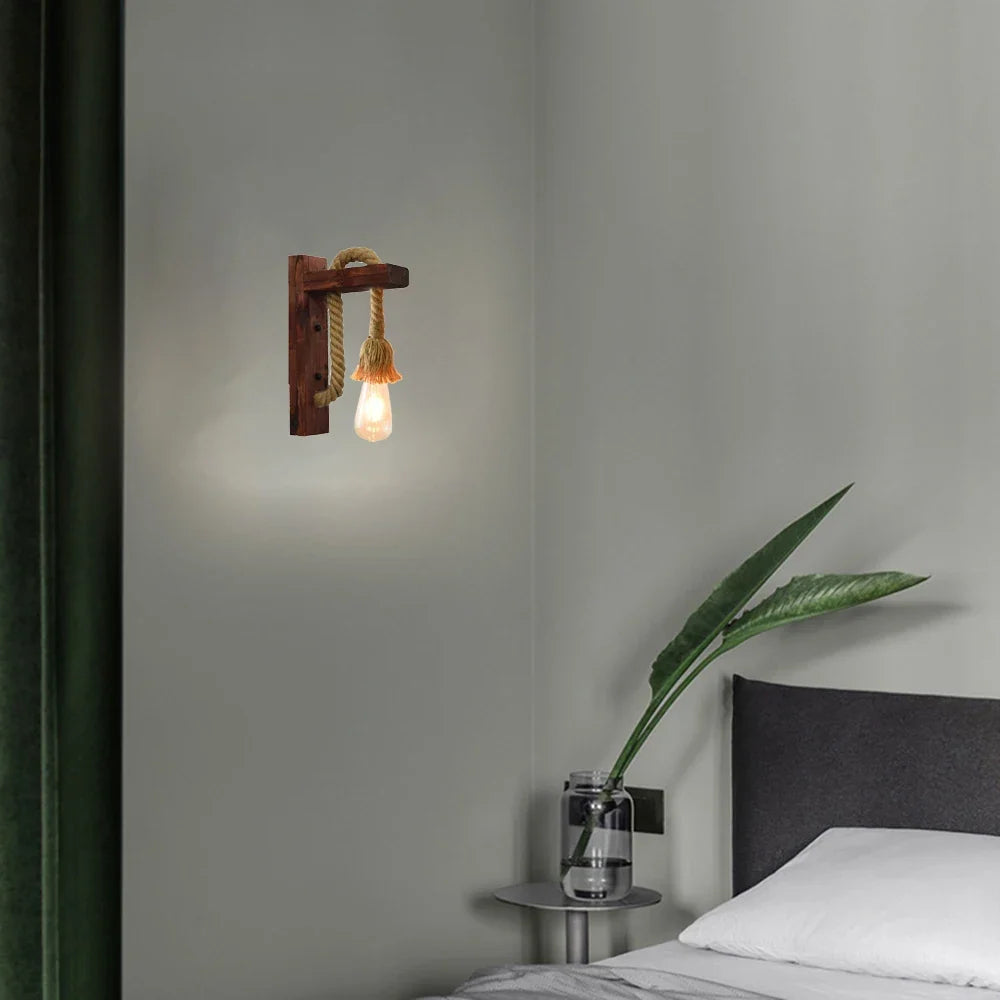 Applique murale Industrielle Madeleine Rivage en Corde
