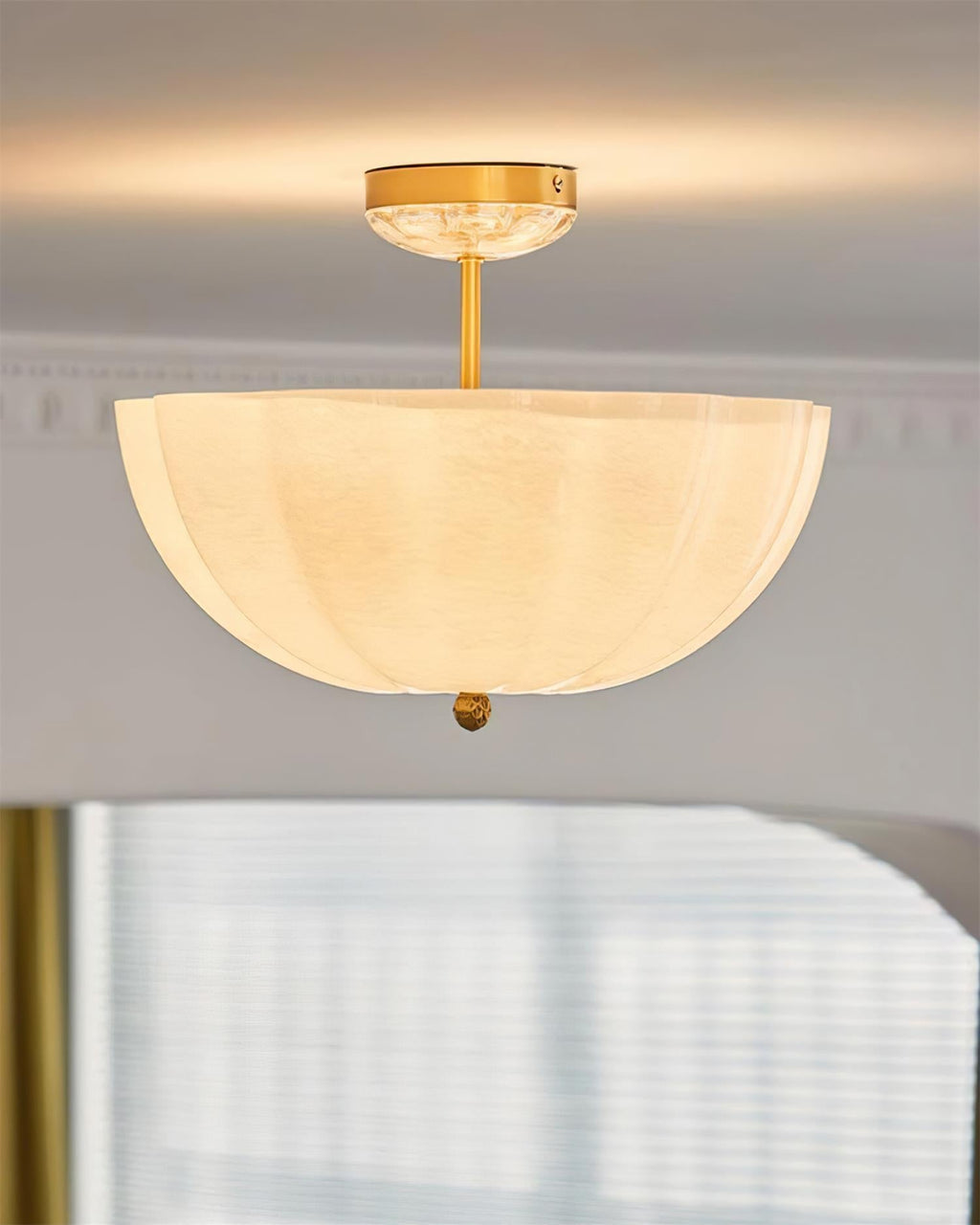 Mirage Plafonnier Silhouette Élégante Pétale en Verre - Neutralighting