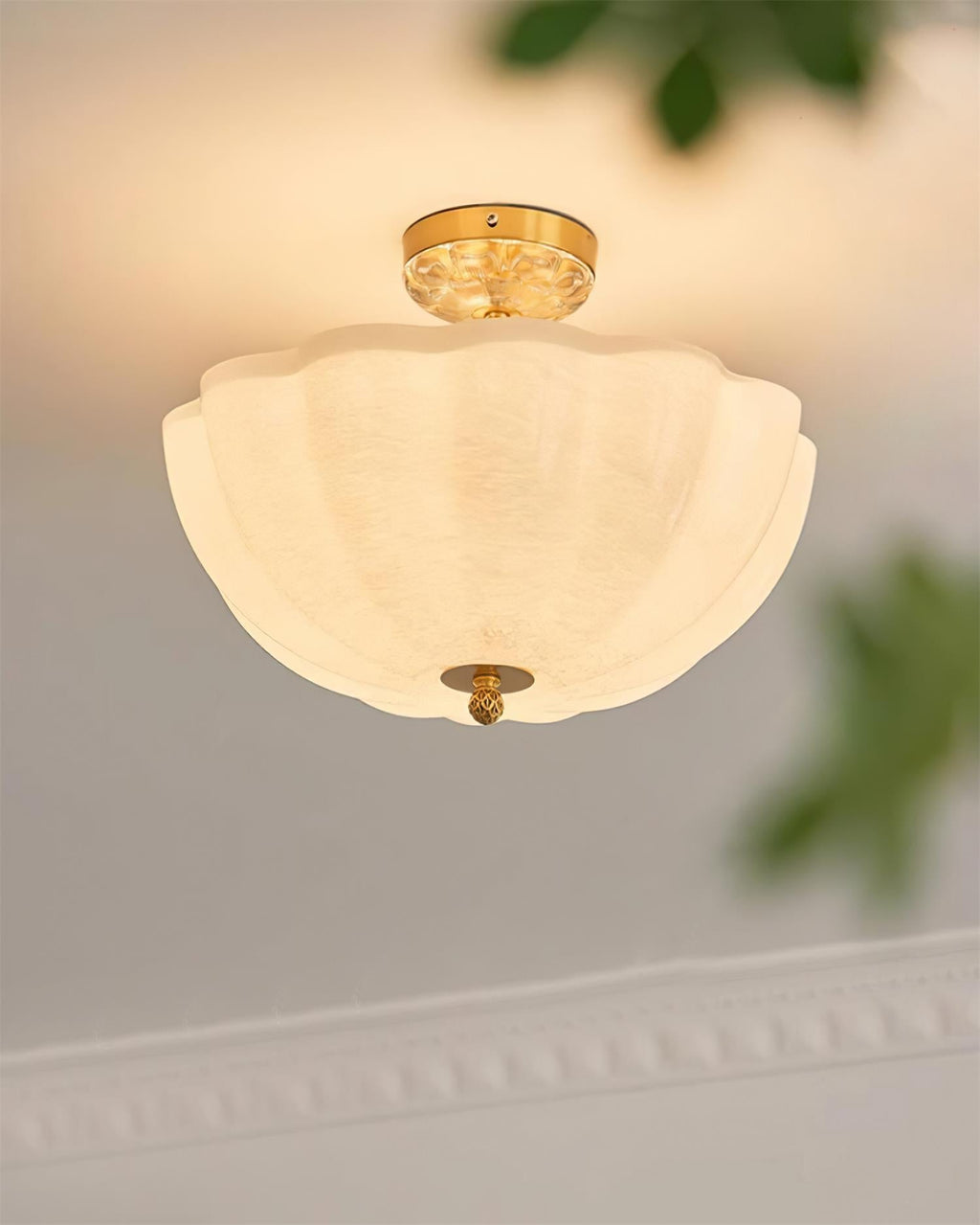 Mirage Plafonnier Silhouette Élégante Pétale en Verre - Neutralighting