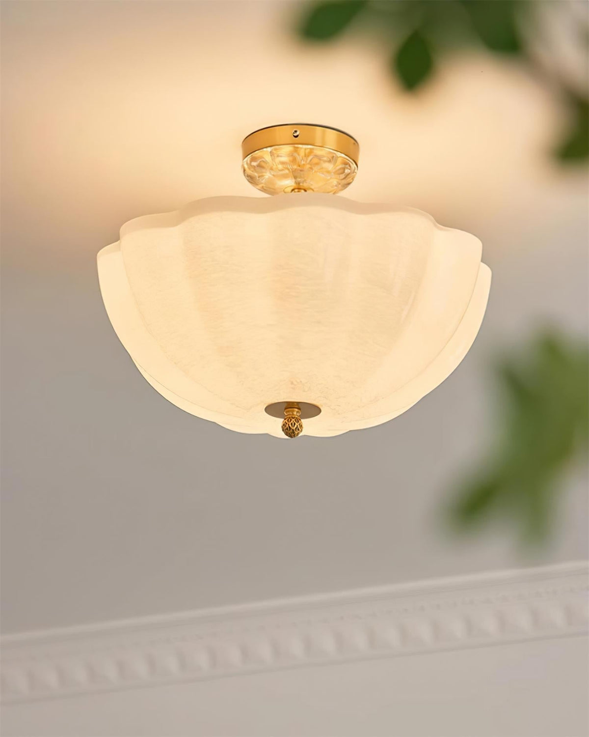 Mirage Plafonnier Silhouette Élégante Pétale en Verre - Neutralighting