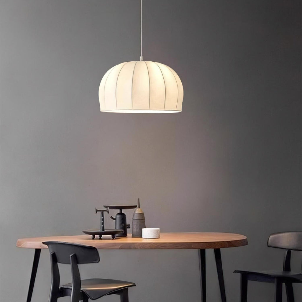 Nova Suspension en Tissu Blanc en Forme de Dôme - Neutralighting