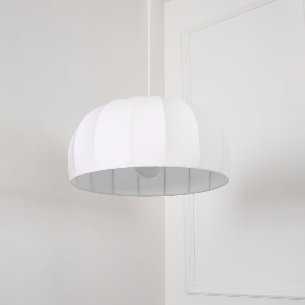 Nova Suspension en Tissu Blanc en Forme de Dôme - Neutralighting