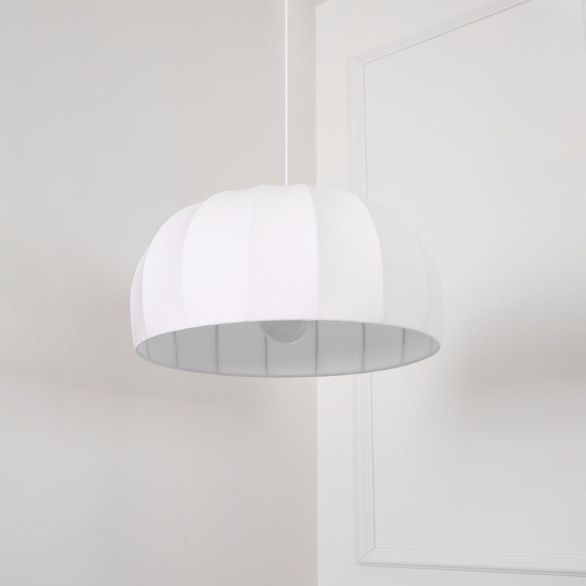 Nova Suspension en Tissu Blanc en Forme de Dôme - Neutralighting
