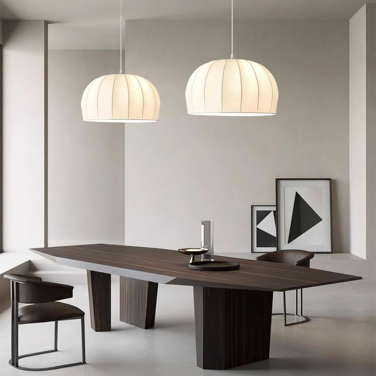Nova Suspension en Tissu Blanc en Forme de Dôme - Neutralighting