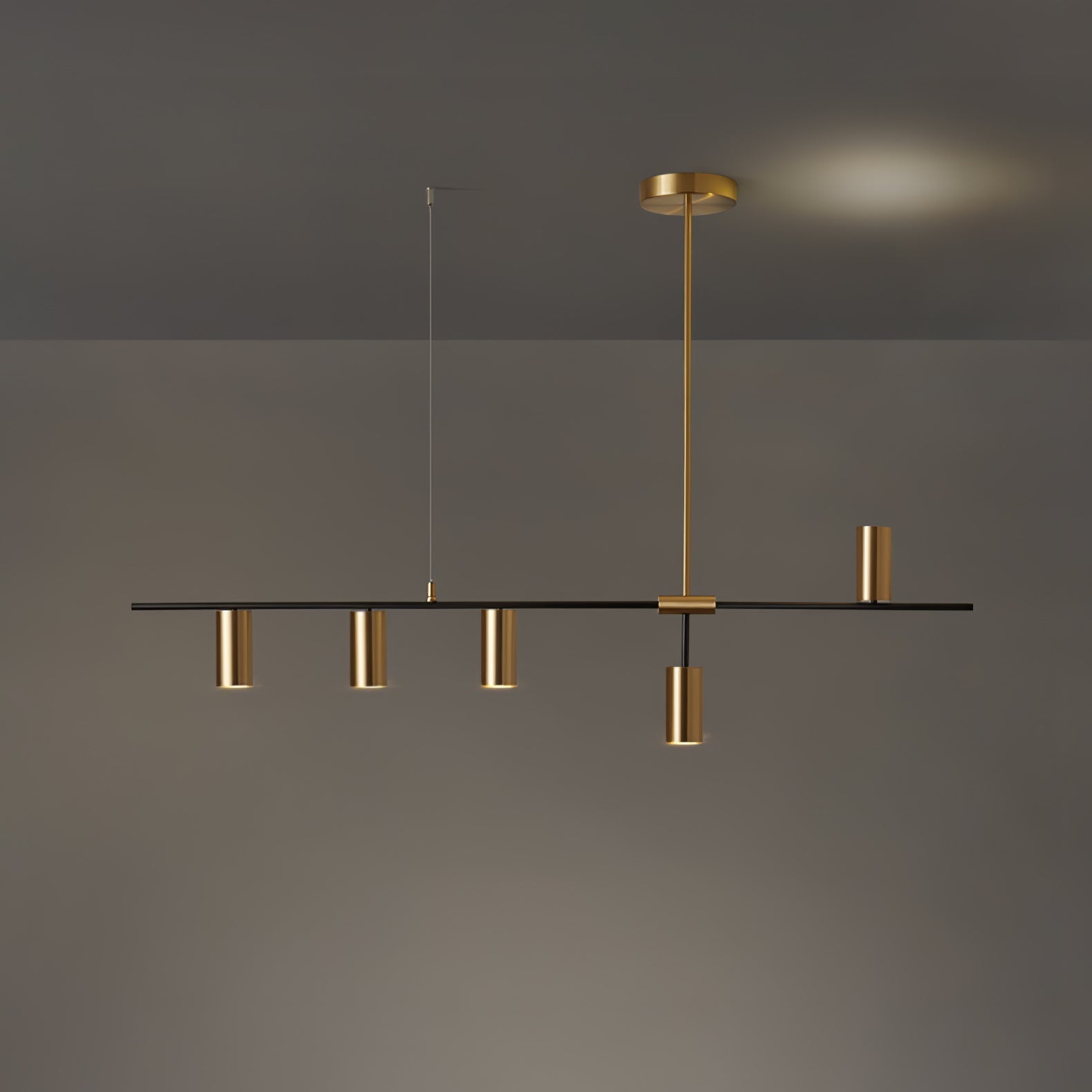 Lustra Chandelier Laiton Linéaire Cassandra Élégant - Neutralighting