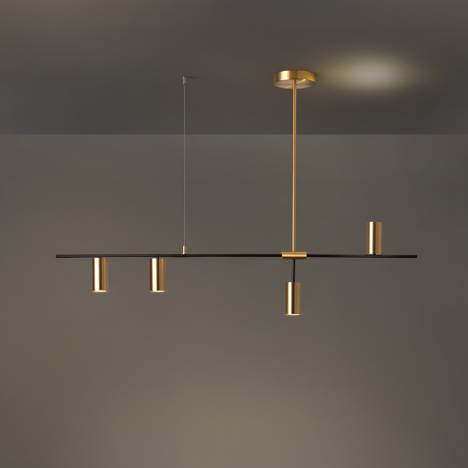 Lustra Chandelier Laiton Linéaire Cassandra Élégant - Neutralighting