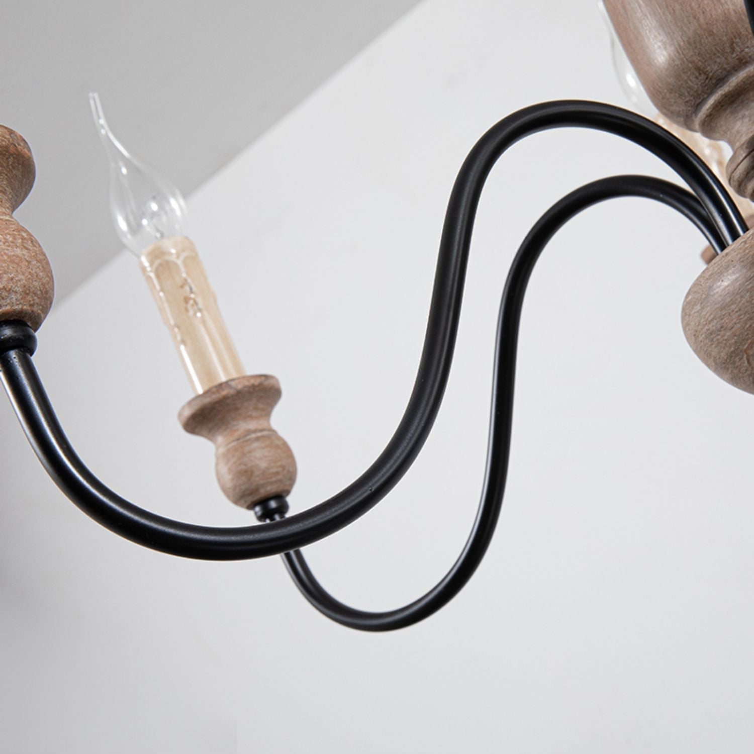 Afralia Lustra Chandelier Bois Industriel Moderne - Neutralighting