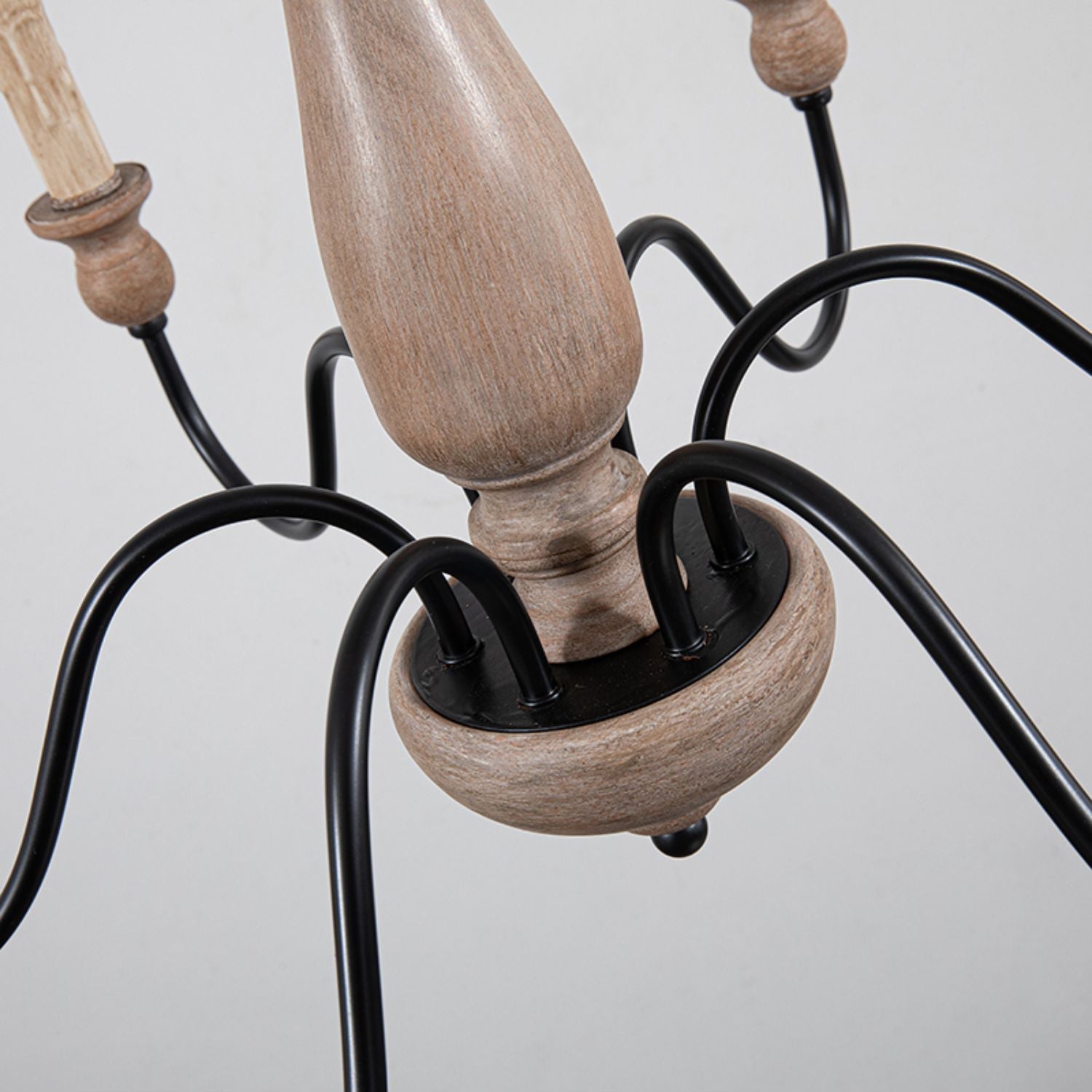 Afralia Lustra Chandelier Bois Industriel Moderne - Neutralighting