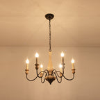 Afralia Lustra Chandelier Bois Industriel Moderne - Neutralighting
