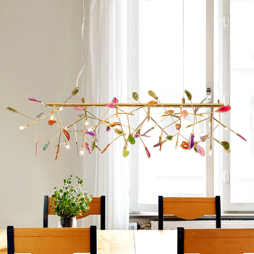 Agate Lustre à Branches Multicolores - Neutralighting
