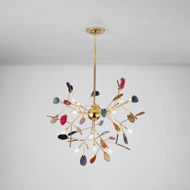 Agate Lustre à Branches Multicolores - Neutralighting