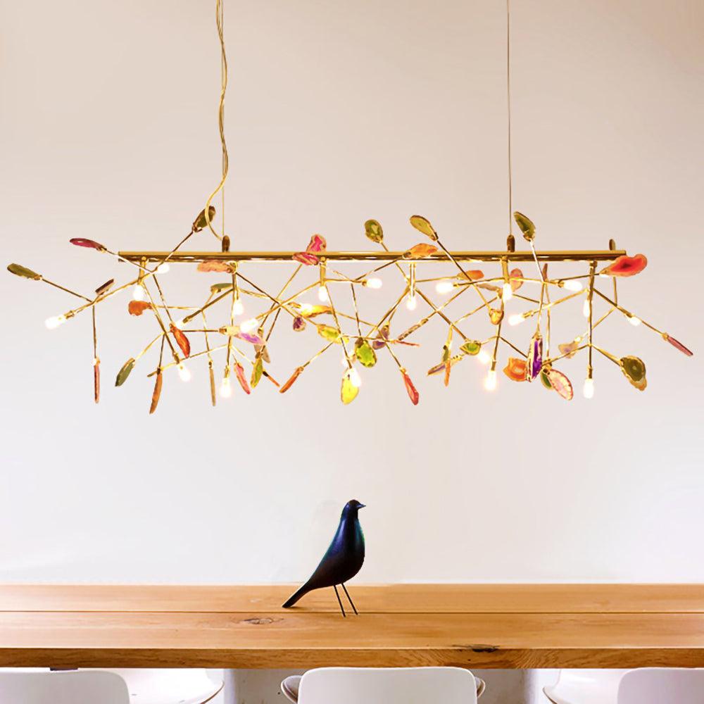 Agate Lustre à Branches Multicolores - Neutralighting