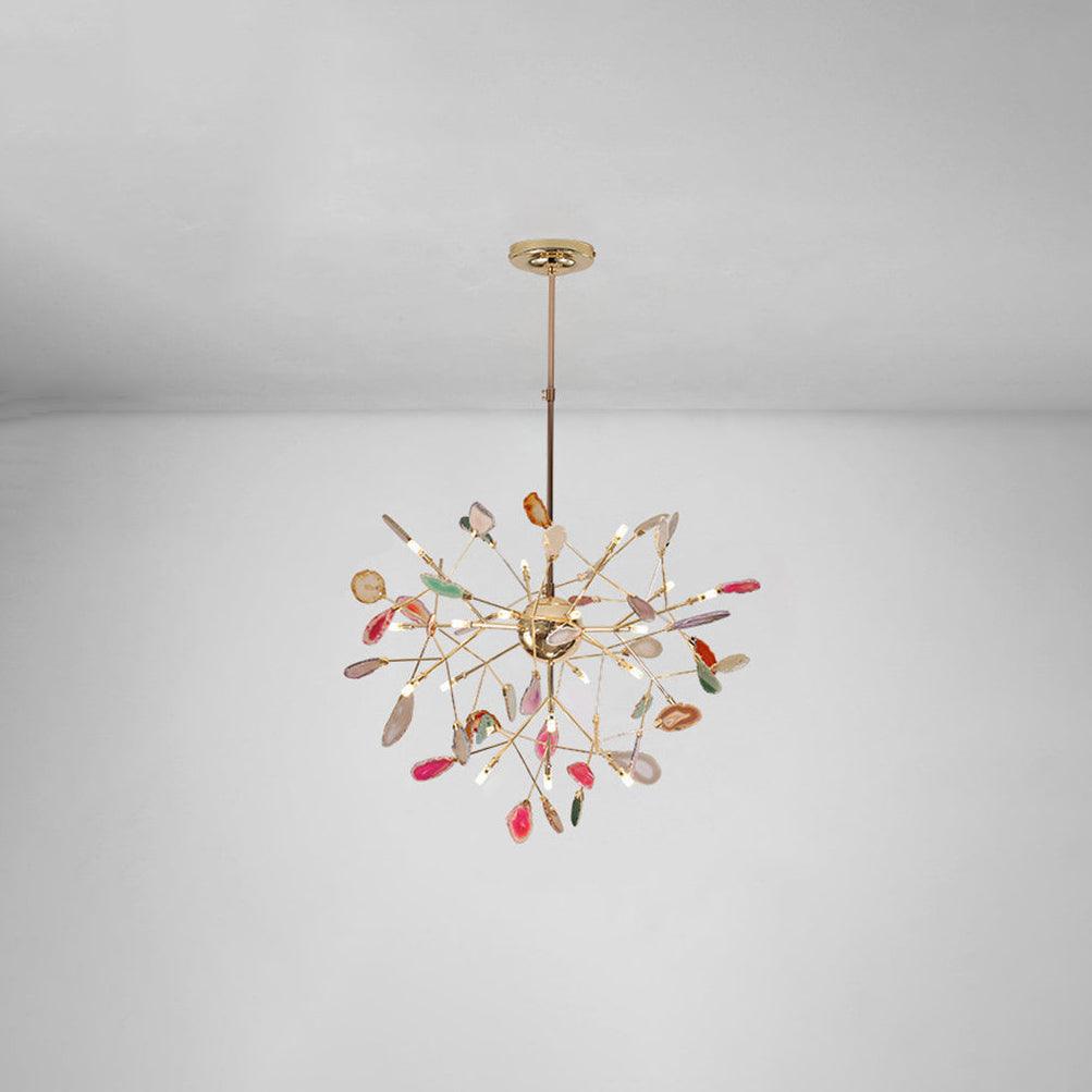 Agate Lustre à Branches Multicolores - Neutralighting