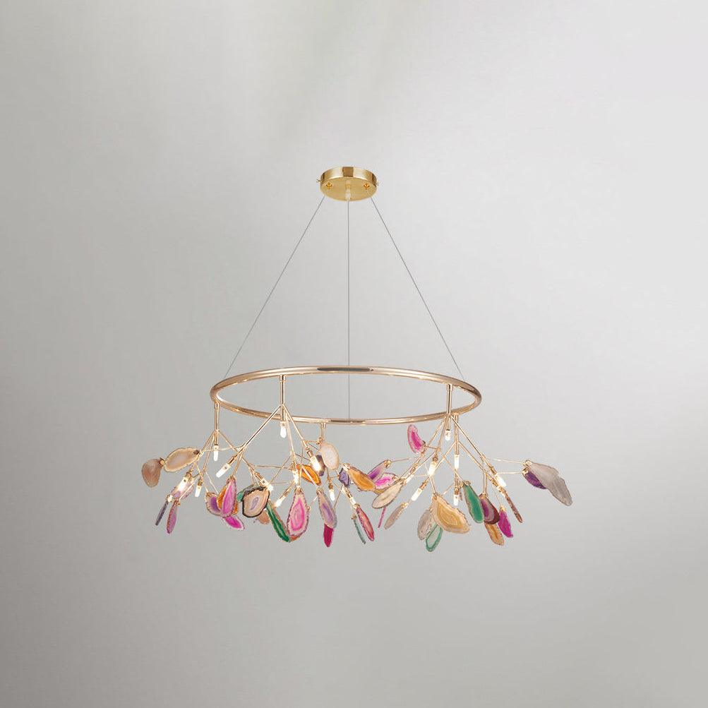 Agate Lustre à Branches Multicolores - Neutralighting