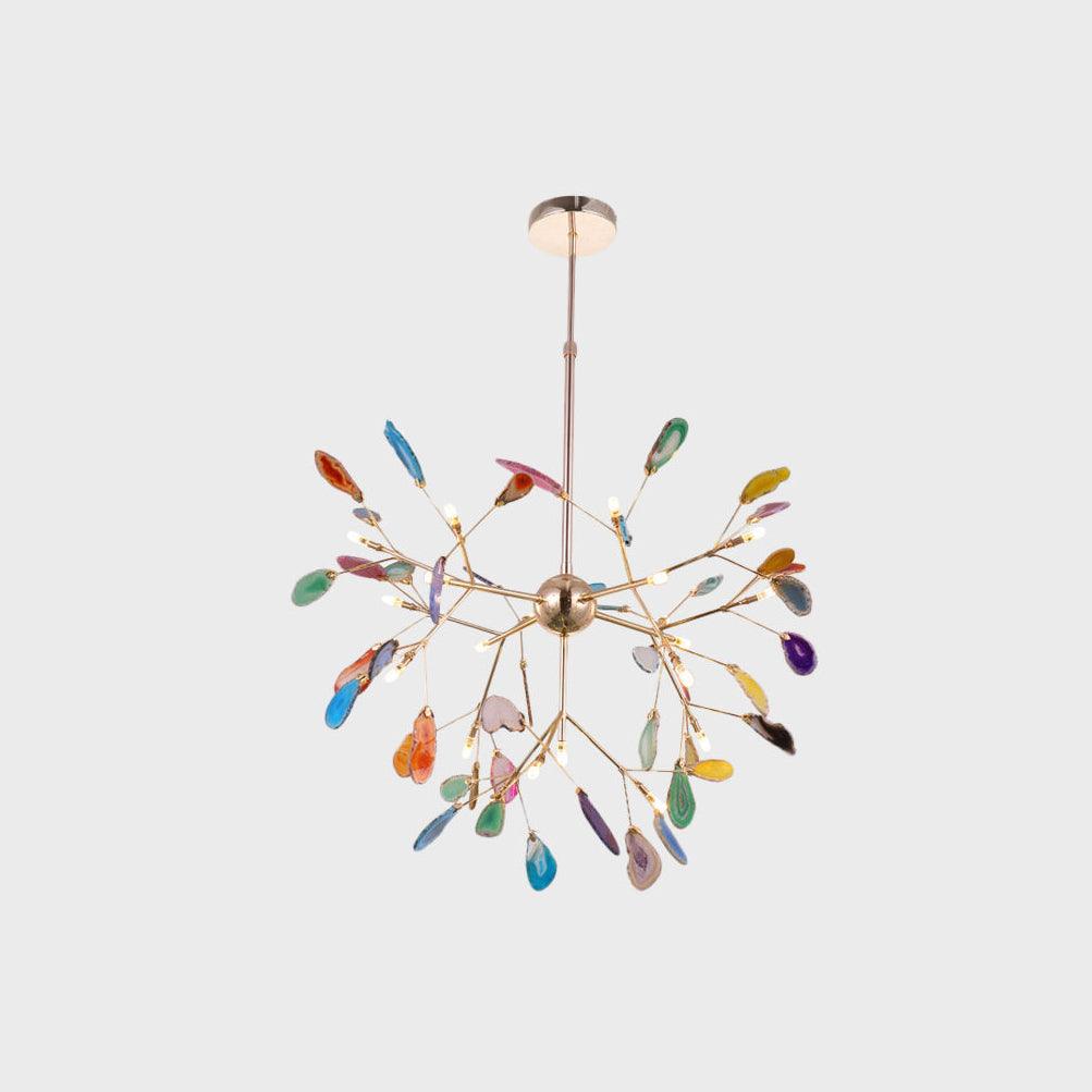 Agate Lustre à Branches Multicolores - Neutralighting