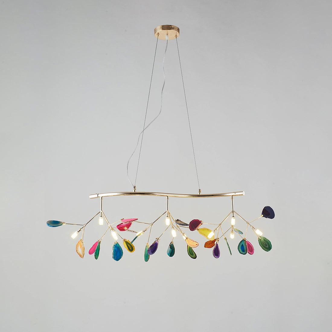 Agate Lustre à Branches Multicolores - Neutralighting