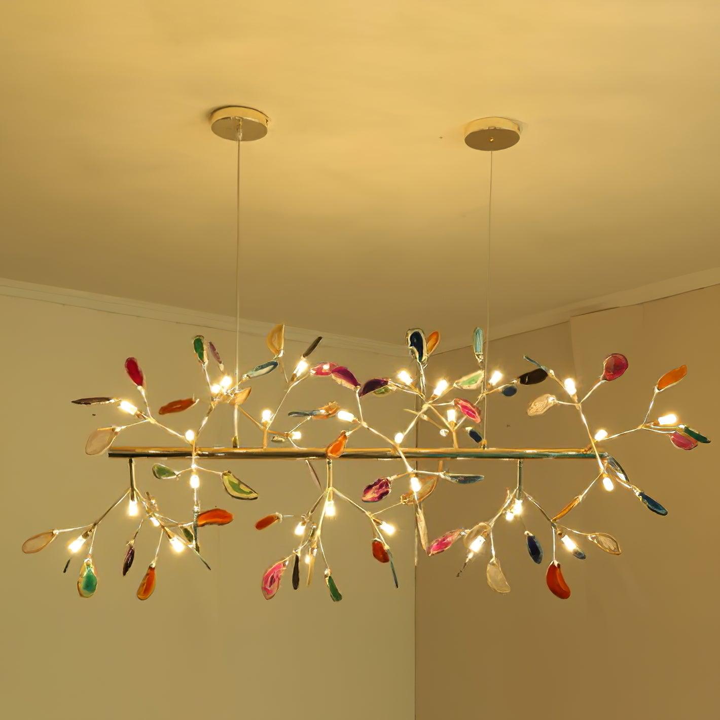 Agate Lustre à Branches Multicolores - Neutralighting