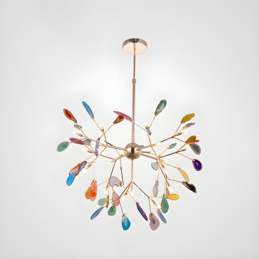 Agate Lustre à Branches Multicolores - Neutralighting