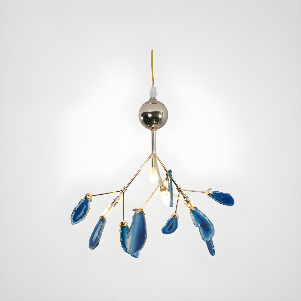 Agate Lustre à Branches Multicolores - Neutralighting