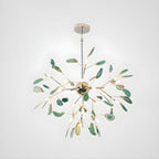 Lustra Chandelier Feuille Colorée Bras Dorés - Neutralighting